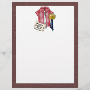 Moederdag bestaat niet, dus 's vaderdag rode shirt flyer