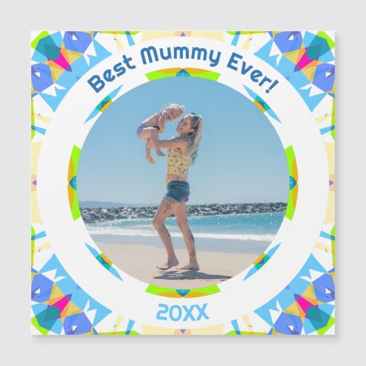 Moederdag Beste mama-kind-meisje Fotocadeau (Voorkant)