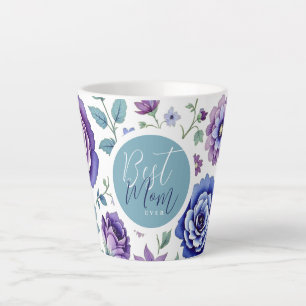 Moederdag Beste mama ooit Floral Latte Mok