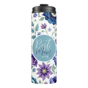 Moederdag Beste mama ooit Floral Thermosbeker