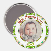 Moederdag Beste mammie ooit baby Foto Gift Magneet (Voorkant / Achterkant)