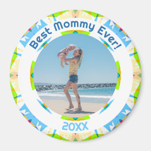 Moederdag Beste mammie ooit baby Girl Foto Gift Magneet