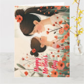 Moederdag Beste Moeder8 Super Moeder kaart (Gele Bloem)