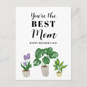 Moederdag Beste Moeder Citaat Moderne Bloemplanten Briefkaart