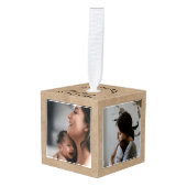 Moederdag Beste Moeder Fotoherinneringen Kubus Ornament (Voorkant hoekig)