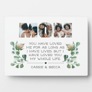 Moederdag Birthday voor mam vanaf Kinder foto Fotoplaat