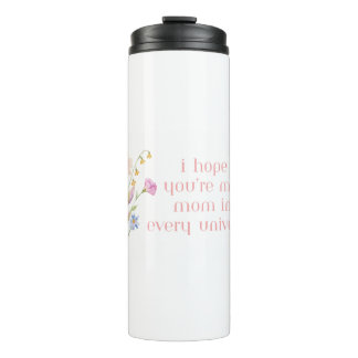 Moederdag bloem tumbler met citaat thermosbeker