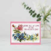  Moederdag Bloemen Briefkaart (Staand voorkant)