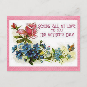 Moederdag Bloemen Briefkaart
