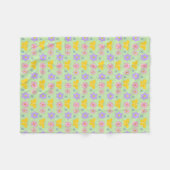 Moederdag Bloemen en Vlinders Patterned Fleece Deken (Voorkant (Horizontaal))