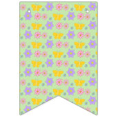 Moederdag Bloemen en Vlinders Patterned Vlaggetjes (Tweede vlag)