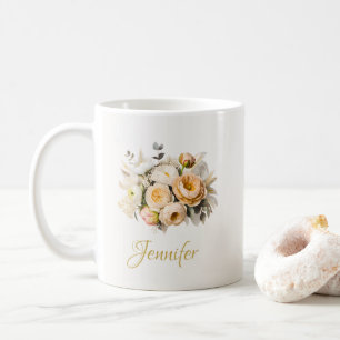 Moederdag bloemen mok Gepersonaliseerd cadeau