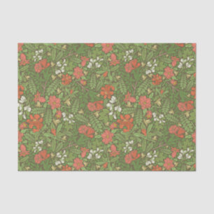 Moederdag Bloemen Rood- en witgroen afval Tissuepapier