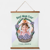 Moederdag Bloemenfoto Hangend Wandkleed (Voorkant)