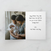 Moederdag bloemetjes bosrijke lijst tekst voor mam kaart (Binnen)