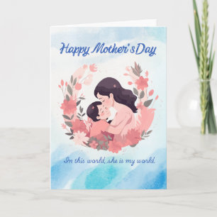 Moederdag bloemkaart kaart