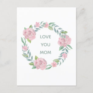 Moederdag Bloemrijke Liefde Je Moeder Vakantie Pos Feestdagenkaart