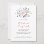 moederdag Blush Floral Kaart (Voorkant)