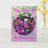 Moederdag Boeket van Dochter Kaart (Gele Bloem)