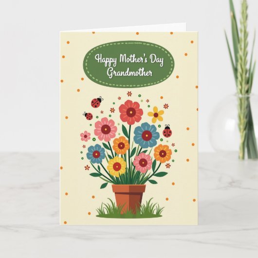 Moederdag Boeket Vector Kaart (Voorkant)