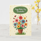 Moederdag Boeket Vector Kaart (Gele Bloem)