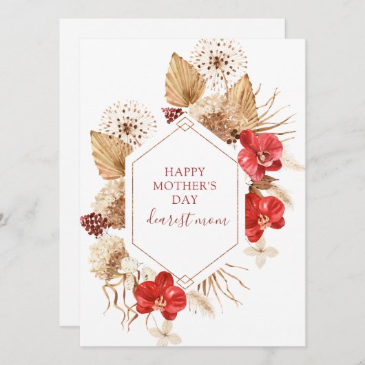 Moederdag Boho Floral (Voorkant / Achterkant)