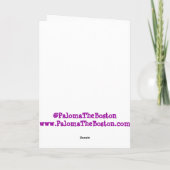 Moederdag-Boston Terrier-kaart Kaart (Achterkant)