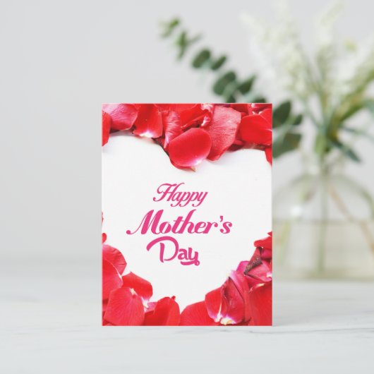 moederdag briefkaart (Staand voorkant)