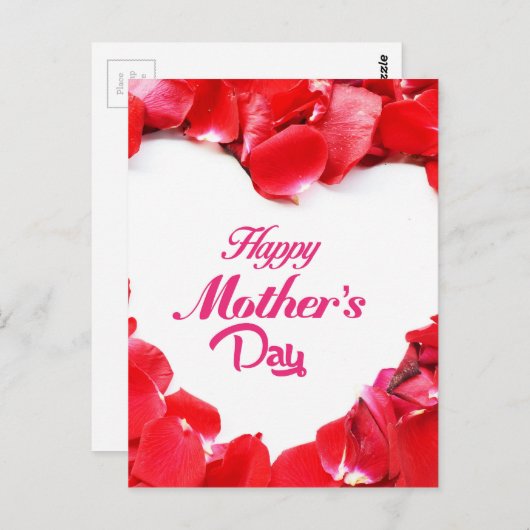 moederdag briefkaart (Voorkant / Achterkant)