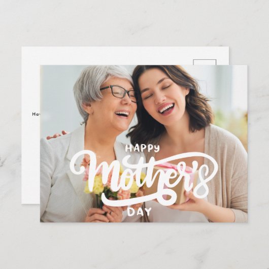 Moederdag Briefkaart (Voorkant / Achterkant)