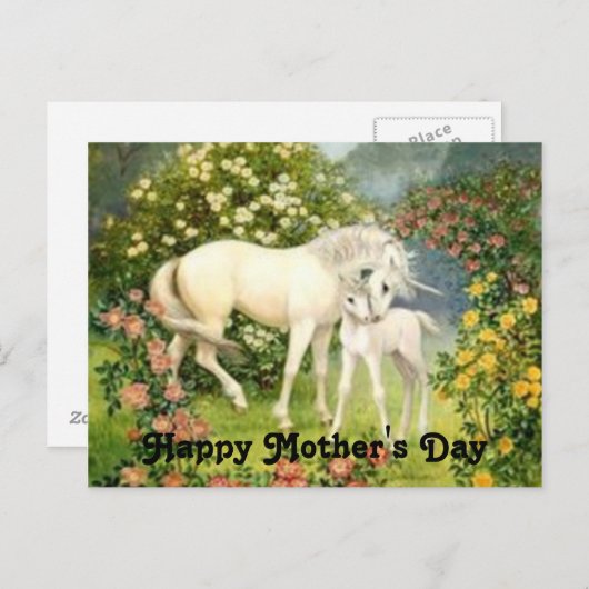 Moederdag Briefkaart (Voorkant / Achterkant)