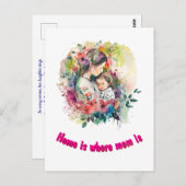 Moederdag Briefkaart (Voorkant / Achterkant)