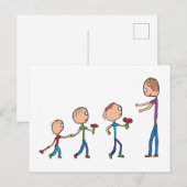 Moederdag Briefkaart (Voorkant / Achterkant)