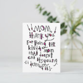 Moederdag Briefkaart (Staand voorkant)