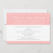 moederdag Brunch Celebration Invitation - Roze Kaart (Voorkant)