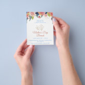 Moederdag Brunch Feest Uitnodiging Flyer (Hand)