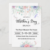 Moederdag Brunch Invitation Kaart (Voorkant / Achterkant)