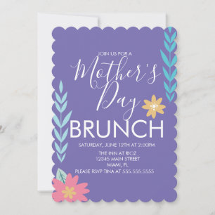 Moederdag brunch lente groen kaart