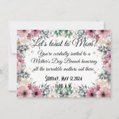Moederdag Brunch Uitnodiging (Voorkant)