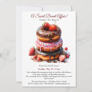 Moederdag Brunch Uitnodiging – Donut aangelegenhei