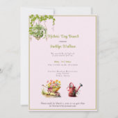 Moederdag Brunch Watering Can Wheelbarrow Flowe Kaart (Voorkant)