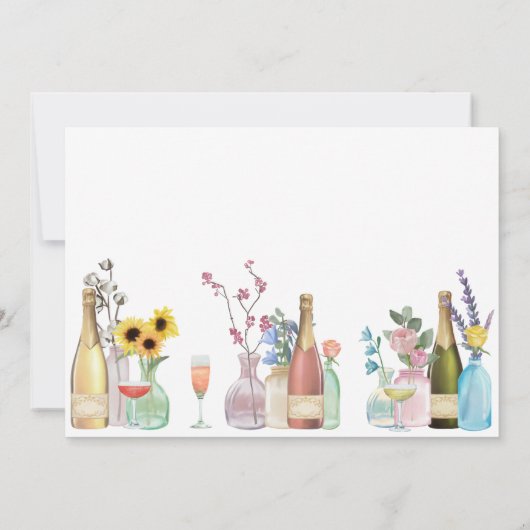 Moederdag Brunch | Wildbloemen en champagne Kaart (Achterkant)