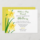 Moederdag Brunch Yellow Daffodils Kaart (Voorkant / Achterkant)