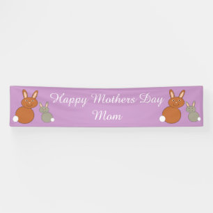Moederdag Bunnies Custom Banner