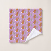 Moederdag Bunnies Patterned Towels Bad Handdoek (Wasdoekje)