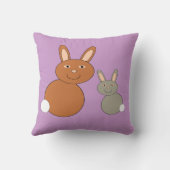 Moederdag Bunnies Pillow Kussen (Achterkant)