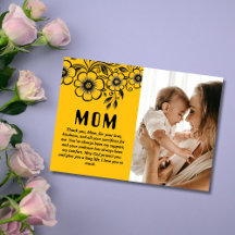 Moederdag cadeau en liefdevolle boodschap op maat