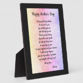 Moederdag cadeau fotoplaat (Zijkant)