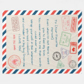 Moederdag cadeau - gepersonaliseerde moeder deken (Voorkant (Horizontaal))