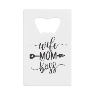 Moederdag cadeau ideeën vrouw mam baas kredietkaart flessenopener